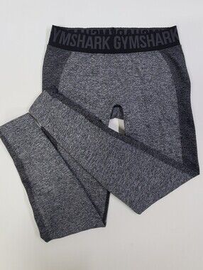 Gymshark Women's Gray/Black Athletic Leggings Small